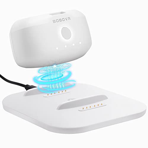 BOBOVR Estación de cargador gemelo/muelle para batería B2, diseño ultrafino, suministro magnético de energía a 2 paquetes de baterías B2 al mismo tiempo Cover