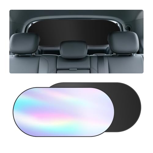 39.3719.68 Car Rear Window Sun Shade Foldable Back Window Sun Shades for Car Suns Protection & Cooling Summer Essentials Cars Windows Shades Kit with 6 Upgrade Suction Cups