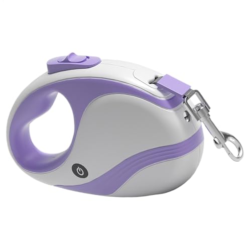 犬の鎖は中程度の犬、格納式の犬の鎖のために格納式,USB懐中電灯を備えたペットテープトラクタードッグリーシュ | 安全な歩行牽引ロープ、人間工学に基づいたトレーニングハーネス小ペットと中程度のペットのためのハーネス