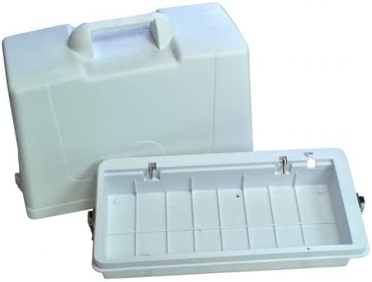 Kenmore 97081 Hard Flat Bed Sewing Machine Carrying Case, 16.75x7.125" Opening for Old Square Corner Flatbed Sewing Machine, Fits Pre-1980 Sears Kenmore 158. Models, Pre-1960 White Domestic Rotary