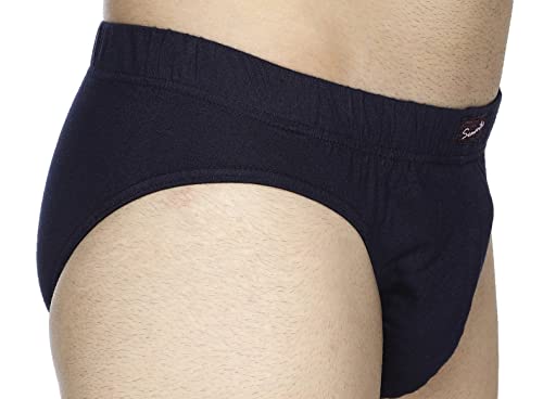 Image of Semantic Men's Solid Cotton Brief Underwear - Pack of 3