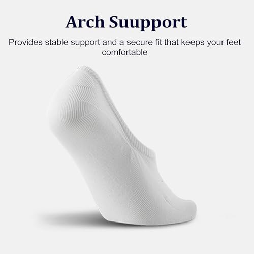 Image of No Show Socks Womens,Cotton Low Cut Ankle Socks,Non Slip Invisible Socks for Flats Sneakers Daily Wear 10 Pairs
