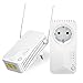 WiFi/WLAN günstig Kaufen-STRONG - Powerline 600 Duo Wi-Fi EU Set - Powerline 600 Mbps + WLAN Adapter 300 Mbps, Fast-Internetzugang - integrierte Steckdose - 300 m Reichweite - Für alle Router - Hotspot + Ethernet - weiß