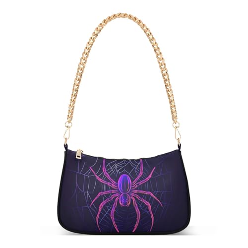 Sac à main en forme d'araignée violet pour dynamiser une tenue trop classique