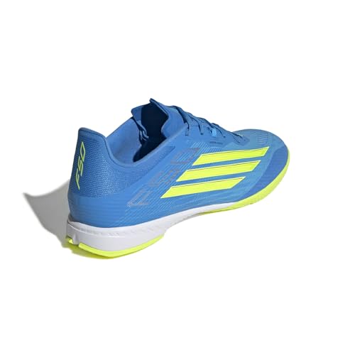 adidas Unisex F50 League Indoor Football Shoes, Lucid Ray Blue/Team solar Yellow 2/Lucid Aquamarine, 44 EU – Ansicht 5