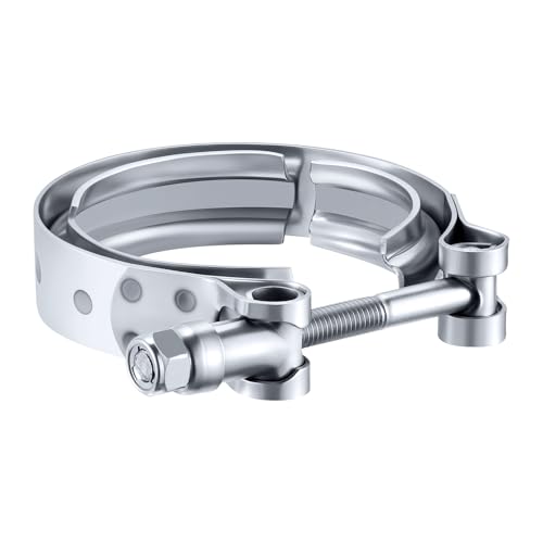 EVIL ENERGY 2.5 Inch V Band Clamp for Flange Kit Stainless Steel (No flanges)