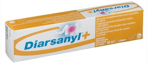 CEVA Diarsanyl Plus | 60 ml | Ergänzungsfuttermittel für Fohlen und Kälber | Paste zum Eingeben zur Unterstützung des Verdauungssystems | Mit Fructo-Oligosacchariden