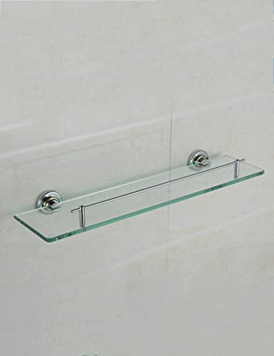 Espejo de baño marco frontal con estante de vidrio y cobre útil 2