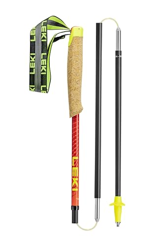 Bastones Leki Neotrail Pro FX.One Superlite de carbono natural y rojo para trail running 4
