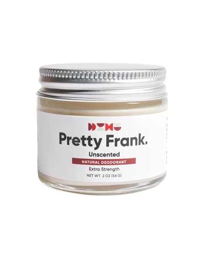 Pretty Frank Unscented Extra Strength Aluminum-Free Deodorant Paste (Formerly Primal Pit Paste) | Sensitive Skin, Long-Lasting Odor Control for Women & Men | Organic Ingredients (1-Pack)