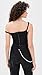 alice + olivia Women's Bianca Twist Off Shoulder Bodysuit, Black, XS