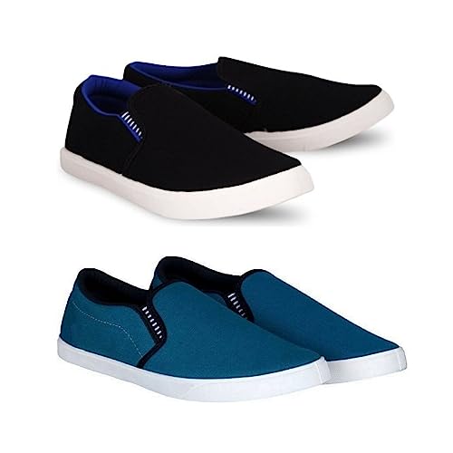Image of HOTSTYLE Premium Casual Shoes Slip On Sneakers for Men |Combo Pack of 2|176