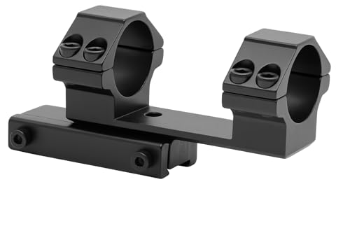 360 TACTICAL 30mm Extended Offset One Piece Scope Dovetail Mount Ring fit 3/8 Inch 11mm Rail Heavy Duty Mount Ring (with Spacer)