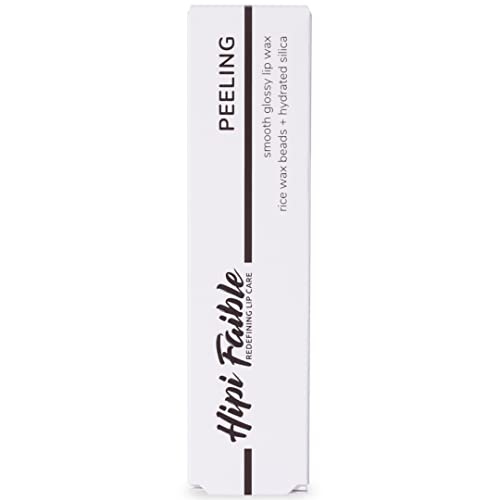 Hipi Faible PEELING - Lippen Peeling mit Bio-Wollwachs, Kieselsäure und Reiswachs-Kügelchen - Lippenbalsam 100% natürlich - 9 ml