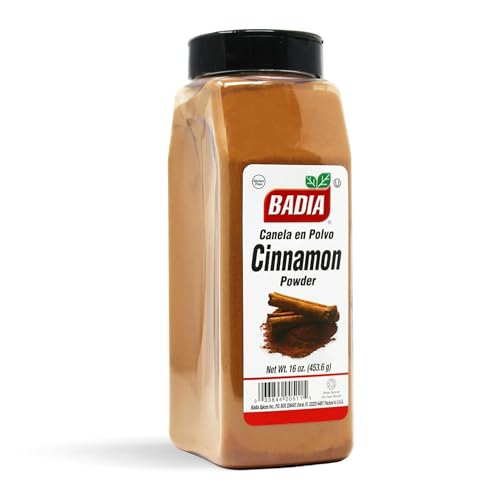 Badia Cinnamon Powder 16 oz – Sweet and Aromatic Ground Cinnamon Spice, Warm Flavor with a Smooth Finish