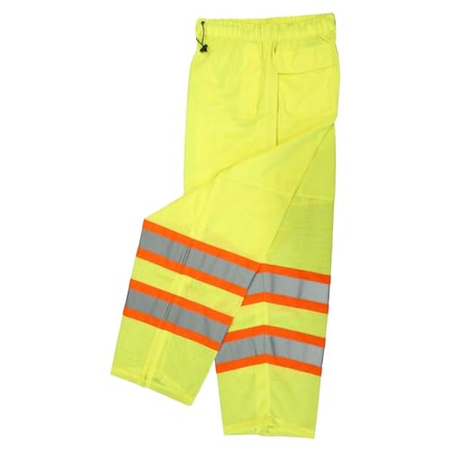 Radians Men's Type R, Class E High Visibility Surveyor Safety Pants — Lime, 3X/4X, Model# SP61-EPGS