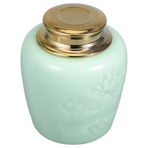 BESPORTBLE Teedose aus Keramik Luftdicht Verschlossenes Teeglas für Losem Tee Trockenfrüchte und Snacks als Geschenk für Küche und Einweihungsfeiern