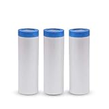 VECOPE 3-Piece Set,Pre- Masking Film Protection Covering Cloth Tape | for Automotive Covering Painti