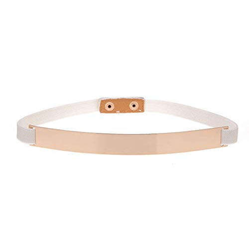 Gold Plate metal elastic belts for women ladies belts female nude belts waist