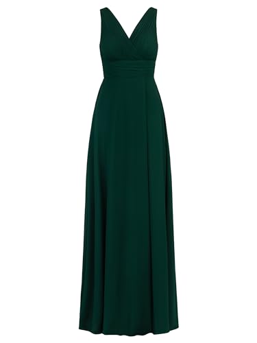 Robe de soirée robe cocktail chic vert foncé Kraimod taille 38 - 5
