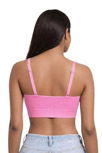 Image of Women's Non-Padded Cotton Bra with Sports Look | Soft Stretchable Everyday Bra | Wire-Free Comfortable Innerwear