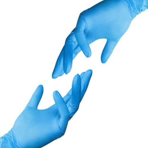 Image of Jointown Basic Vinyl Exam Gloves, Latex-Free, Powder-Free, Disposable, Small, Case of 1,000, Blue