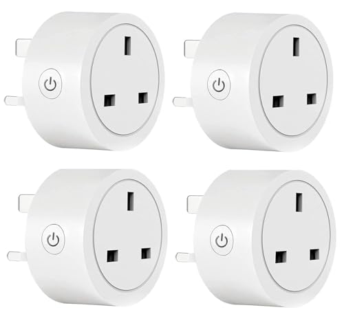 UseeLink Enchufe inteligente con monitoreo de energía, monitoreo de energía Alexa, control de voz Zigbee, funciona con Alexa/Google, temporizador remoto inalámbrico, necesita un concentrador Zigbee,