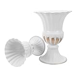 Décoration polyvalente : ce vase décoratif en métal s’utilise pour diverses compositions (pot pour succulentes, porte-fleurs artificielles ou vase pour fleurs séchées) et convient à toutes les occasions, des fêtes aux décorations quotidiennes. vase de table en fer, pot de fleurs vintage en fer