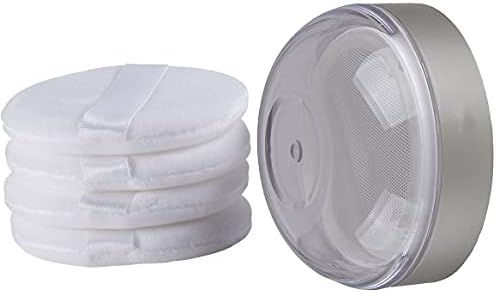 Powder Puff, Loose Powder Containers, Reusable Empty Makeup Powder Container with Elasticated Net Sifter for Setting Powder, Face Powder, Loose Powder, ect, for Travel and Daily Use