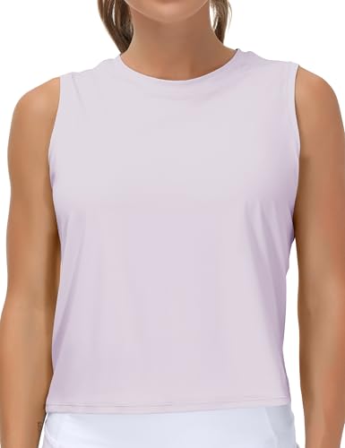 Image of THE GYM PEOPLE Women's Workout Tops in Ice Silk Quick Dry Sleeveless