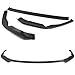 HK5 3 Pieces ABS ST-Style Front Bumper Lip Spoiler Splitter Side Body Kit Trim Protection Compatible with 2022-2025 Subaru WRX 2023 2024 (Matt Black)
