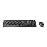 Combo Teclado e Mouse sem fio Logitech MK270 com Teclas de Mídia de Fácil Acesso, Conexão USB, Pilhas Inclusas e Layout ABNT2