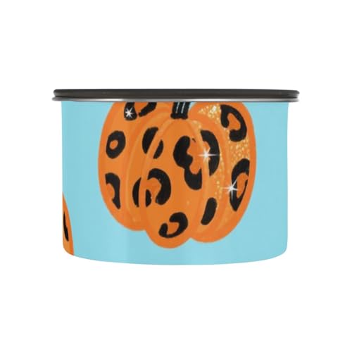 Contenedor de café acero inoxidable diseño Blue Leopard Pumpkin miniatura 2
