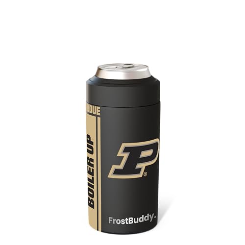 Image of Frost Buddy Universal Can Cooler - Fits 12 & 16 oz (Purdue Boilermakers) | 20x colder, cold up to 24 hrs | Sleek, lightweight design | Premium build quality | Coffee-mug ready with add-on lid