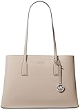 Michael Kors Women's Ruthie Medium Tote Bag, Silver-Tone Hardware/Light Sand