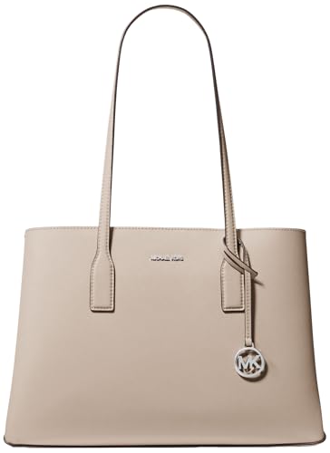 Michael Kors Womens Ruthie Medium Tote Bag Silver-Tone Hardware/Light Sand