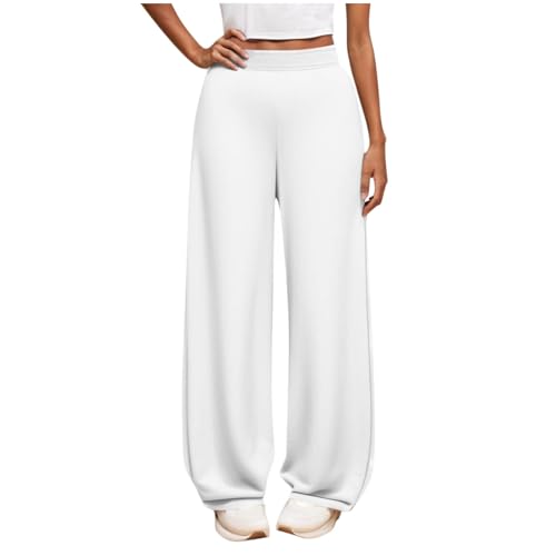 Tween Girls Yoga Pants Wide Leg Sweatpants Light Casual Stretch High Waisted Open Bottom Joggers with Pockets