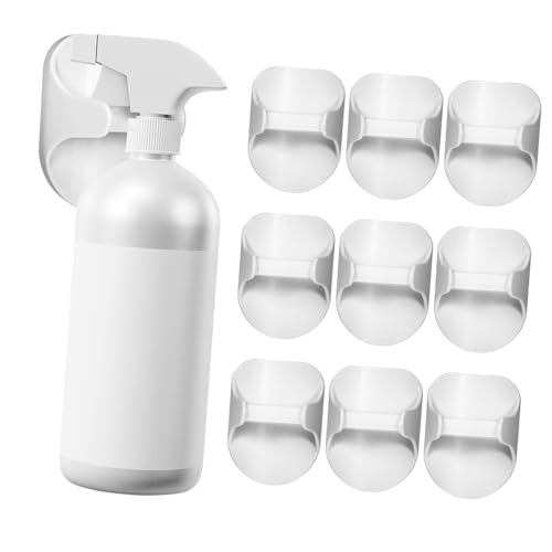 Support mural adhésif pour flacons pulvérisateurs ABS blanc x10 - 2