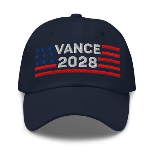 JD Vance 2028 Hat Vance for President 2028 Cap Vance 2028 Embroidered Classic Baseball Dad Hat for Men & Women Navy