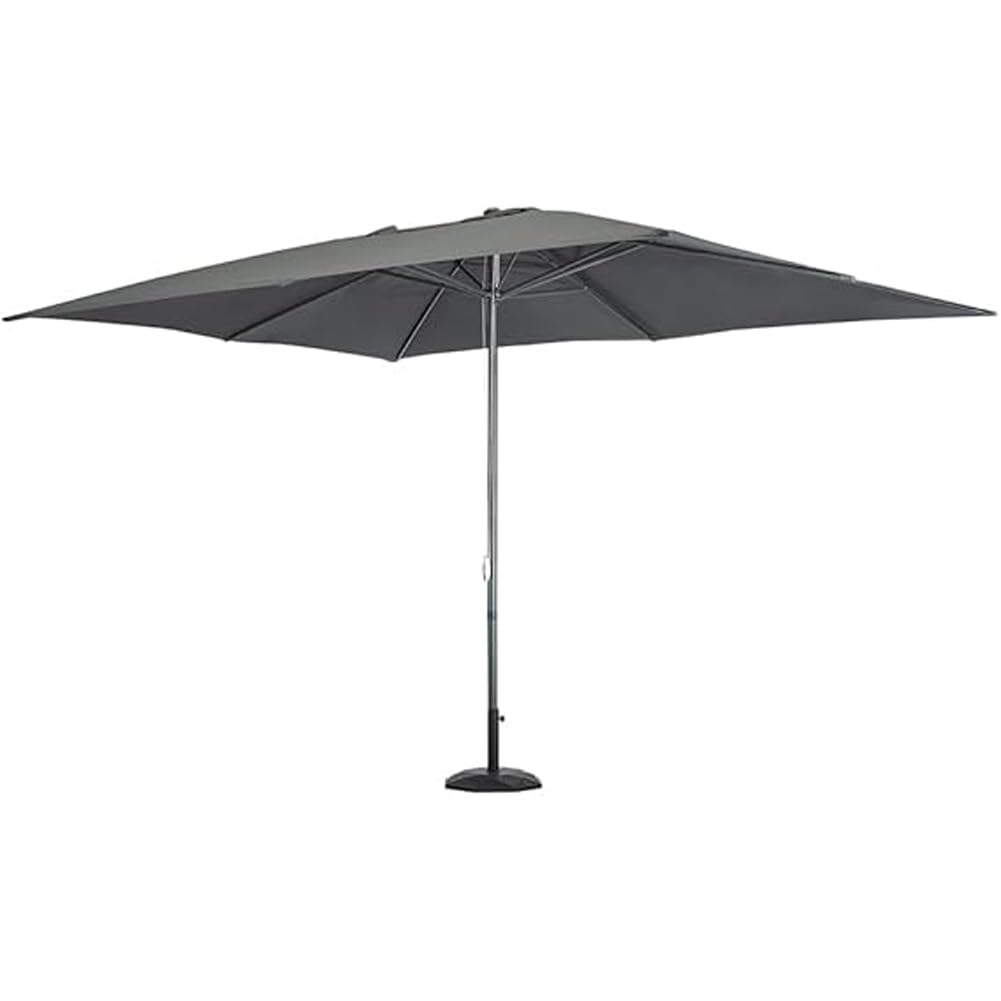 BAKAJI Ombrellone Rettangolare 3 x 4 Metri da Giardino con Palo Centrale in Metallo, Sistema Air Vent Anti Ribaltamento, Arredamento Esterno con 8 Ribs Stecche, Gazebo, Piscina, Terrazzo