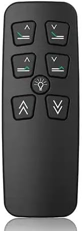 Black Leggett & Platt adjustable bed remote with six buttons: Head Up, Head Down, Foot Up, Foot Down, Light, and Both Up/Down.