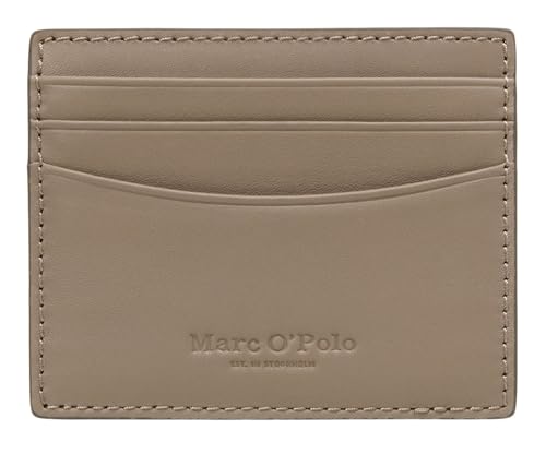 Porte-cartes Marc O'Polo Tian cuir taupe pour éviter les poches déformées