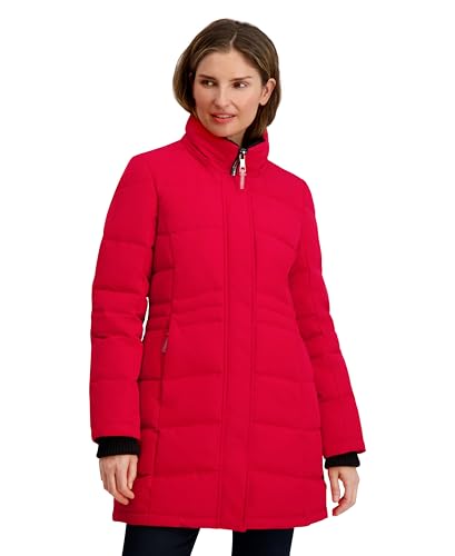 Image of Nautica Women's Mist Heavyweight Winter Coat- Puffer Jacket With Detachable Faux Fur Hood