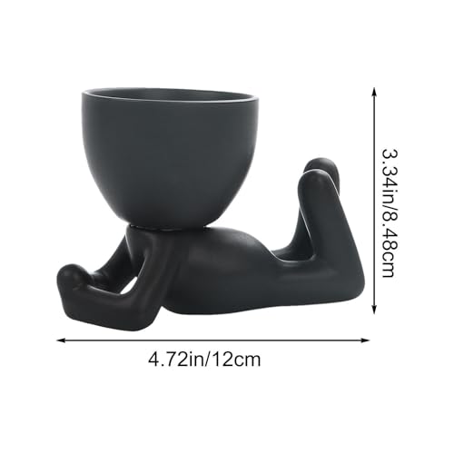 Pot de fleurs en céramique avec drainage aux finitions sculpturales pour décoration chic