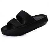 shevalues Cloud Slides for Women with Arch Support Pillow Soft Slip on Sandals Lightweight Summer Sl