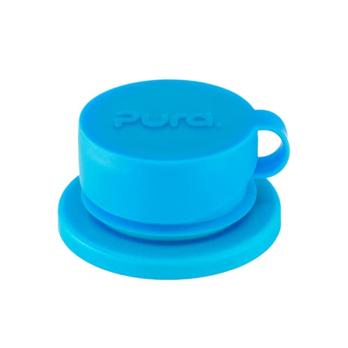 Image of Pura Kids Big Mouth Sport Top Lid - Wide Mouth Water Bottle Lid, Spill-Proof, Aqua