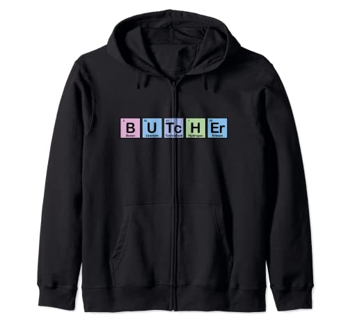 Butcher Made of Elements | Gift Idea for Butcher Zip Hoodie