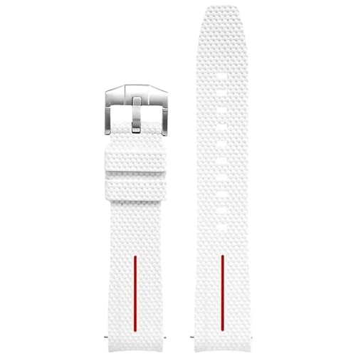 Bracelet de montre universel caoutchouc 20mm dégagement rapide incurvé