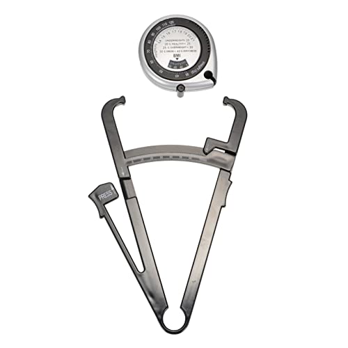 OUNONA 2 Piezas Medidor de Grasa Corporal Bmi Dispositivo Portátil para Pliegues de Grasa Abdominal Cintura y Herramienta y Duradera para Control de Peso y Salud Personal