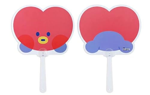 BT21 minini Hand Fan【BT21公式グッズ】ハンドファン うちわ 日よけ 空調 涼しい MUS KPOP 韓流 防?少年? 扇子うちわ Hand fan アクセサリー ギフト 透明 応援グッツ オシャレ 両面印刷 韓流 ラウンド 携帯便利